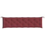 vidaXL Pernă bancă de grădină 2 buc melanj roșu vin 200x50x7 cm textil vidaXL Pernă bancă de grădină 2 buc melanj roșu vin 200x50x7 cm textil