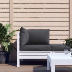 vidaXL Perne de paleți, 3 buc., melanj antracit, material textil