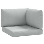 vidaXL Perne de paleți, 3 buc., melanj gri deschis, material textil