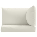 vidaXL Perne de paleți, 3 buc., melanj crem, material textil