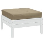 vidaXL Pernă pentru paleți, melanj gri taupe, 60x60x9,5 cm, textil