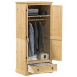 vidaXL Șifonier Corona, 76x50x170 cm, lemn masiv de pin vidaXL Șifonier Corona, 76x50x170 cm, lemn masiv de pin