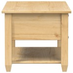 vidaXL Măsuță de cafea cu sertare Corona, 85x50x45 cm, lemn masiv pin