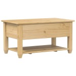 vidaXL Măsuță de cafea cu sertare Corona, 85x50x45 cm, lemn masiv pin