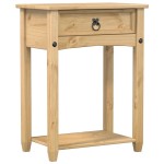 vidaXL Măsuță consolă Corona, 55x35x73 cm, lemn masiv de pin vidaXL Măsuță consolă Corona, 55x35x73 cm, lemn masiv de pin