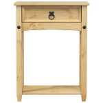 vidaXL Măsuță consolă Corona, 55x35x73 cm, lemn masiv de pin vidaXL Măsuță consolă Corona, 55x35x73 cm, lemn masiv de pin