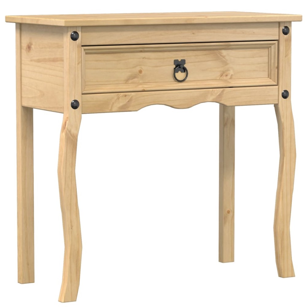 vidaXL Măsuță consolă Corona, 73x35x73 cm, lemn masiv de pin