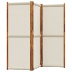 vidaXL Paravan de cameră cu 3 panouri, gri deschis, 210x180 cm