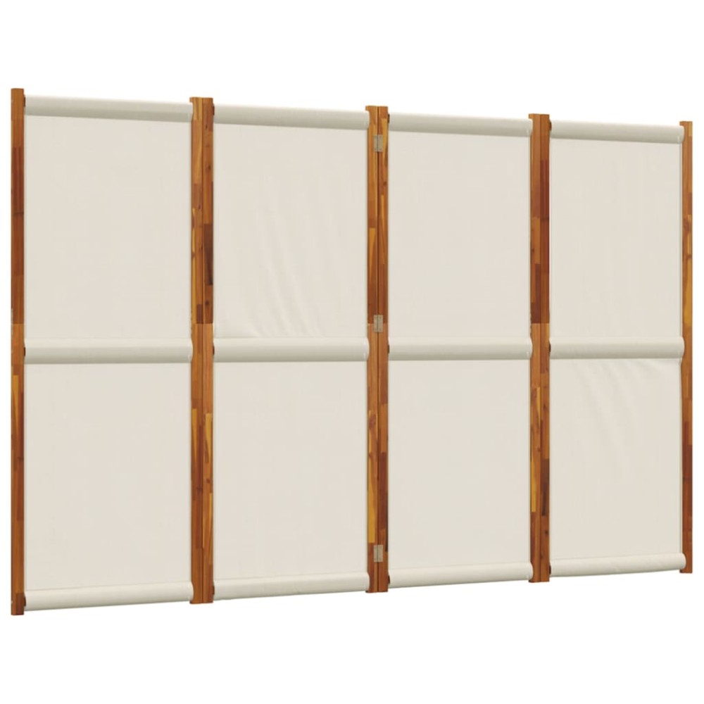 vidaXL Paravan de cameră cu 4 panouri, gri deschis, 280x180 cm