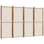 vidaXL Paravan de cameră cu 4 panouri, gri deschis, 280x180 cm vidaXL Paravan de cameră cu 4 panouri, gri deschis, 280x180 cm