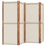 vidaXL Paravan de cameră cu 4 panouri, gri deschis, 280x180 cm vidaXL Paravan de cameră cu 4 panouri, gri deschis, 280x180 cm