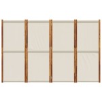 vidaXL Paravan de cameră cu 4 panouri, gri deschis, 280x180 cm vidaXL Paravan de cameră cu 4 panouri, gri deschis, 280x180 cm
