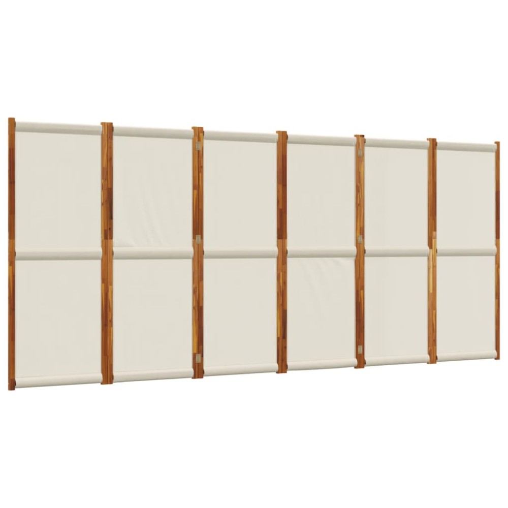 vidaXL Paravan de cameră cu 6 panouri, gri deschis, 420x180 cm