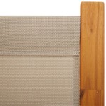 vidaXL Paravan de cameră cu 3 panouri, taupe, 210x180 cm