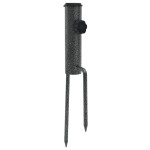 vidaXL Suporturi de umbrelă cu țăruși, 2 buc. 9x35 cm oțel galvanizat vidaXL Suporturi de umbrelă cu țăruși, 2 buc. 9x35 cm oțel galvanizat