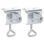 vidaXL Cleme umbrelă pentru balcon, 2 buc., 32 mm, oțel galvanizat vidaXL Cleme umbrelă pentru balcon, 2 buc., 32 mm, oțel galvanizat