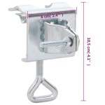 vidaXL Cleme umbrelă pentru balcon, 2 buc., 32 mm, oțel galvanizat vidaXL Cleme umbrelă pentru balcon, 2 buc., 32 mm, oțel galvanizat