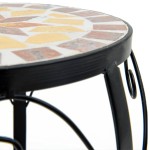 vidaXL Suporturi pentru plante, 3 buc., cărămiziu și alb, ceramică vidaXL Suporturi pentru plante, 3 buc., cărămiziu și alb, ceramică