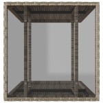 vidaXL Set bistro de grădină cu perne, 3 piese, gri, poliratan vidaXL Set bistro de grădină cu perne, 3 piese, gri, poliratan