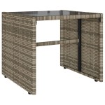 vidaXL Set canapea de grădină cu perne, 4 piese, gri, poliratan vidaXL Set canapea de grădină cu perne, 4 piese, gri, poliratan