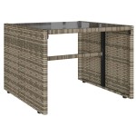 vidaXL Set canapea de grădină cu perne, 4 piese, gri, poliratan vidaXL Set canapea de grădină cu perne, 4 piese, gri, poliratan