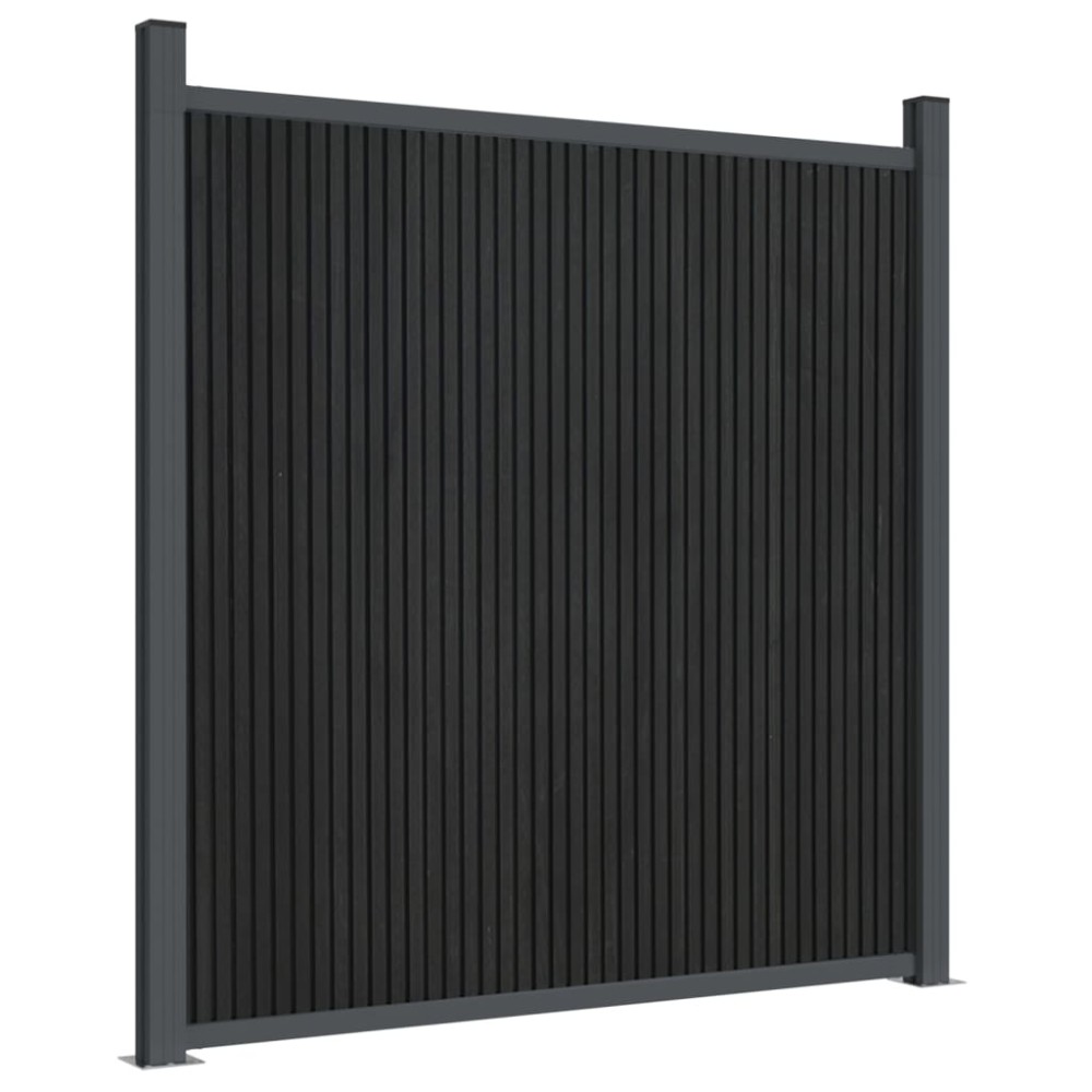 vidaXL Panouri de gard, gri, 180x186 cm, WPC
