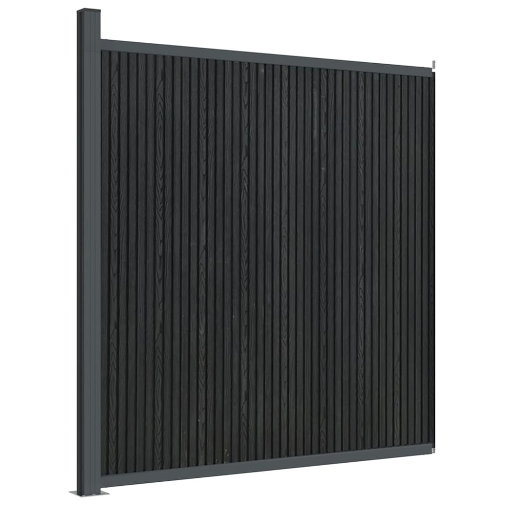 vidaXL Panouri de gard, gri, 173x186 cm, WPC