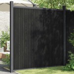 vidaXL Panouri de gard, gri, 173x186 cm, WPC vidaXL Panouri de gard, gri, 173x186 cm, WPC