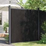 vidaXL Panouri de gard, gri, 173x186 cm, WPC vidaXL Panouri de gard, gri, 173x186 cm, WPC