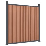 vidaXL Panouri de gard, maro, 180x186 cm, WPC vidaXL Panouri de gard, maro, 180x186 cm, WPC