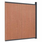 vidaXL Panouri de gard, maro, 173x186 cm, WPC vidaXL Panouri de gard, maro, 173x186 cm, WPC