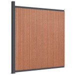 vidaXL Panouri de gard, maro, 173x186 cm, WPC vidaXL Panouri de gard, maro, 173x186 cm, WPC