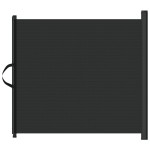 vidaXL Poartă retractabilă animale de companie, negru, 117,5x125 cm vidaXL Poartă retractabilă animale de companie, negru, 117,5x125 cm