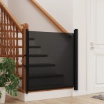 vidaXL Poartă retractabilă animale de companie, negru, 117,5x125 cm vidaXL Poartă retractabilă animale de companie, negru, 117,5x125 cm