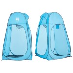 vidaXL Cort de intimitate pop-up, albastru, impermeabil
