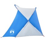 vidaXL Cort de plajă 2 persoane pop-up albastru azur, rezistent la apă