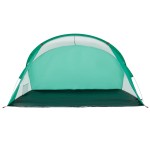 vidaXL Cort de plajă 2 persoane pop-up, verde marin, impermeabil