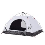 vidaXL Cort de camping 2 persoane, alb opac, setare rapidă, țesătură vidaXL Cort de camping 2 persoane, alb opac, setare rapidă, țesătură