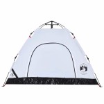 vidaXL Cort de camping 3 persoane, alb opac, setare rapidă, țesătură vidaXL Cort de camping 3 persoane, alb opac, setare rapidă, țesătură
