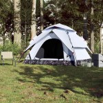 vidaXL Cort de camping 5 persoane, alb opac, setare rapidă, țesătură vidaXL Cort de camping 5 persoane, alb opac, setare rapidă, țesătură