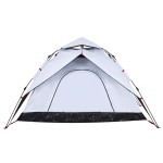 vidaXL Cort de camping 5 persoane, alb opac, setare rapidă, țesătură vidaXL Cort de camping 5 persoane, alb opac, setare rapidă, țesătură