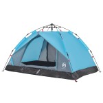 vidaXL Cort de camping cupolă 2 persoane, setare rapidă, albastru vidaXL Cort de camping cupolă 2 persoane, setare rapidă, albastru