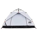 vidaXL Cort de camping 2 persoane, alb opac, setare rapidă, țesătură vidaXL Cort de camping 2 persoane, alb opac, setare rapidă, țesătură