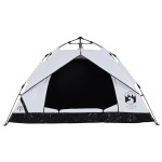 vidaXL Cort de camping 2 persoane, alb opac, setare rapidă, țesătură vidaXL Cort de camping 2 persoane, alb opac, setare rapidă, țesătură