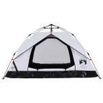 vidaXL Cort de camping 2 persoane, alb opac, setare rapidă, țesătură vidaXL Cort de camping 2 persoane, alb opac, setare rapidă, țesătură