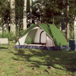 vidaXL Cort de camping cupolă 3 persoane, setare rapidă, verde