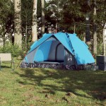 vidaXL Cort de camping cupolă 3 persoane, setare rapidă, albastru vidaXL Cort de camping cupolă 3 persoane, setare rapidă, albastru