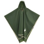 vidaXL Poncho de ploaie cu glugă, design 2 în 1, verde, 223x145 cm vidaXL Poncho de ploaie cu glugă, design 2 în 1, verde, 223x145 cm