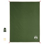 vidaXL Pătură de picnic cu țăruși, verde, 205x155 cm vidaXL Pătură de picnic cu țăruși, verde, 205x155 cm