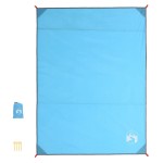 vidaXL Pătură de picnic cu țăruși, albastru, 205x155 cm vidaXL Pătură de picnic cu țăruși, albastru, 205x155 cm